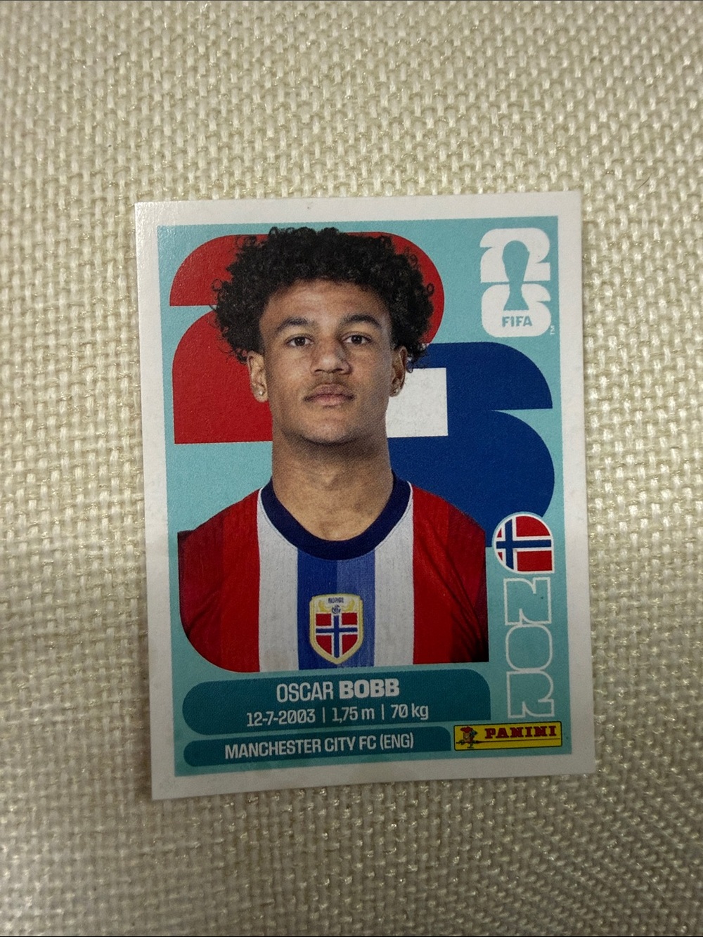 Panini FIFA Sticker Oscar Bobb - Norway